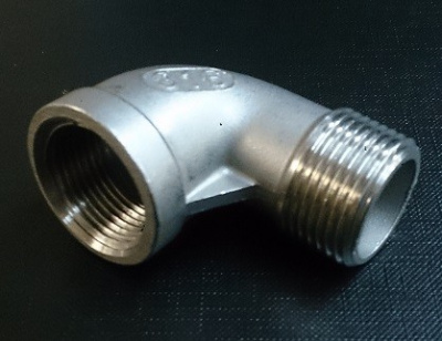 Угол резьбовой вр/нр Ду 20 (26,9 мм) AISI 316 из нержавеющей стали