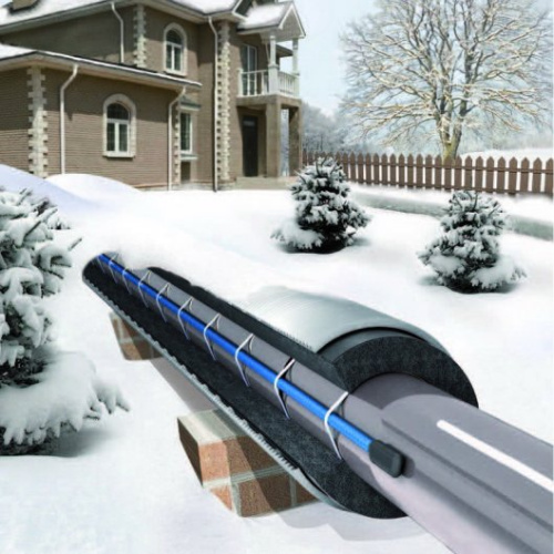 Трубогрей FreezeTec  резистивный с термостатом и вилкой 12Вт/м, 42м наружная установка