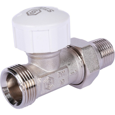 Клапан термостатический прямой (подключение ЕК) 1/2" х 3/4"ЕК SVT-0001-100015 STOUT 