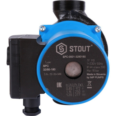 Насос циркуляционный 32/80-180 STOUT SPC-0001-3280180
