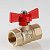 Кран шар. СТАНДАРТ, рукоятка бабочка 1/2", вн.-вн. (PN40) VALTEC VT.122.GN.04