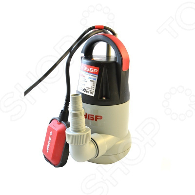 Насос погружной дренажный для чистой воды ЗУБР 250 Вт, 110 л/мин,напор 6 м, кабель 6 м.