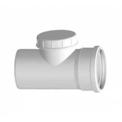 Ревизия канализационная DN 50 мм белая бесшумная Синикон КОМФОРТ