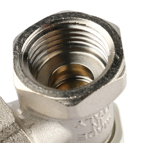 Клапан запорно-балансировочный угловой 1/2" со сгоном. Резьба внут - нар  SVL 1156 000015 STOUT