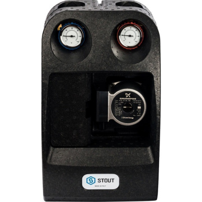 Насосная группа с 3-х ходовым приводным смесителем 1" с Grundfos UPSO 25-65  SDG-0003-002502 STOUT