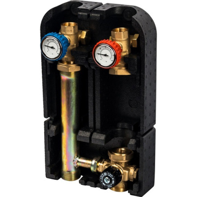 Насосная группа с термостатическим смесительным клапаном 1" в изоляции SDG-0002-002501 STOUT