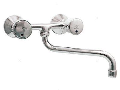 306 DIAMANT ECO CER  Смеситель для мойки, настенный, излив 125 мм. с керамической кран-буксой MOFEM