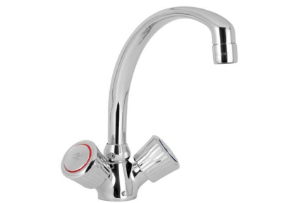 106 FAVORIT  Смеситель для мойки, излив 180 мм.с классической кран-буксой MOFEM