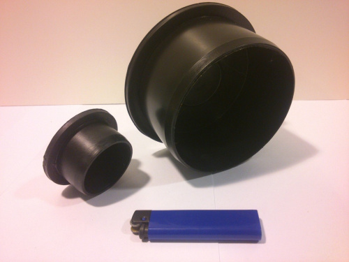 Заглушка канализационная черная Ø 108 (ДУ 100)