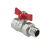 Кран шаровый со сгоном ГОСТ Р 59553-2021, Бабочка рукоятка 1/2" вн.-нар. VALTEC  VT.127.N.04
