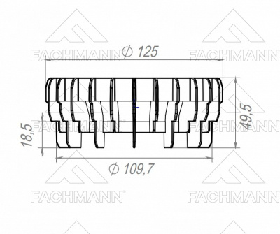 Дренажное кольцо для балконных воронок серии 310,510,520