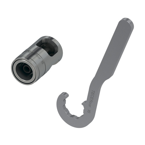 Комплект инструментов TECEfloor 16, тип TECElogo-Push, ручной калибратор и гаечный ключ, размер 16 