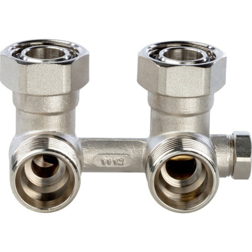 Узел для подключения радиатора 3/4 угловой для одотрубной системы 120°С  SVH-0003-000020 STOUT