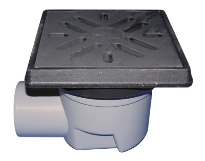 HL605.1 DN 110 решетка чугун 260х260мм Трапы серии PERFEKT, Клапан против запаха