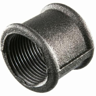 Муфта чугунная черная Ø 2,1/2'' резьба - Ду (65 мм условного прохода трубы)        