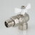 Кран шаровый BASE угловой с полусгоном 3/4" вн.-нар. белая рукоятка VALTEC VT.228.NW.05