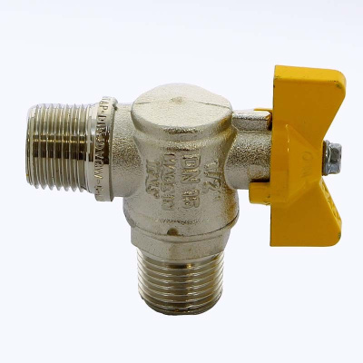 Газовый шаровый кран угловой БАБОЧКА 1/2'' ITAP BERLIN нар-нар. резьба