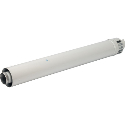 Конечный участок дымохода Ø60/100, L1000мм с оголовком антиобмерзающим для прохода через стену STOUT