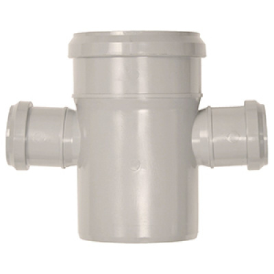 Крестовина одноплоскостная канализационная DN 110x50x50x87мм белая бесшумная Синикон КОМФОРТ