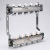 Коллекторный блок 1 x 10 вых 3/4  VALTEC с регулировочными и запорными клапанами  VTc.582.EMNX.0610
