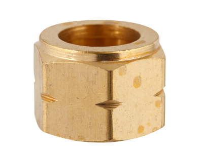 Гайка латунная  19  М16 х 1,5 LH , для горелок , резаков и редукторов  СВАРОГ