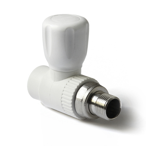 Шаровой кран для радиатора прямой 20*1/2" НАР. резьба PP-R Белый PA41008 полипропиленовый PRO AQUA