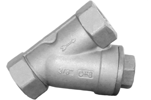 Фильтр косой (грязевик) 3/8  AISI 304 из нержавеющей стали внутренняя резьба