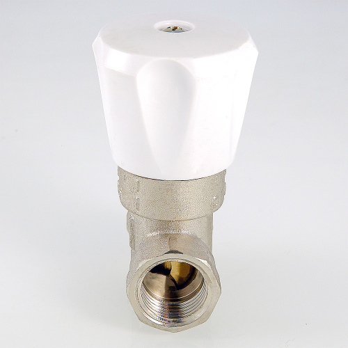 Кран двойной регул-ки (КРДП), 1/2" Резьба внутренняя -внутренняя (Пробково-шиберный) VT.004.N.04