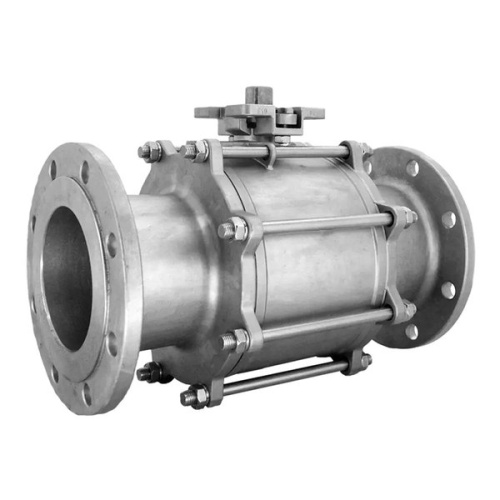 Кран шаровой фланцевый 1,1/4" DN 32 AISI304 из нерж стали с односторонним пневмоприводом AT63S