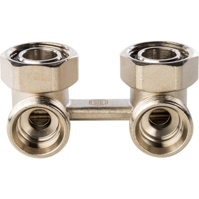 Узел для подключения радиатора 3/4 угловой для двухтрубной системы 120°С  SVH-0004-000020 STOUT