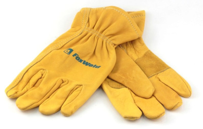 Перчатки мягкие универсальные ,кожаные "ПРОФИ", длина 27 мм, FOXWELD