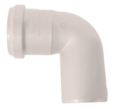 Отвод канализационный DN  50 мм полипропиленовый, серый Синикон