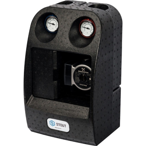 Насосная группа с термостатическим смесительным клапаном 1" в изоляции SDG-0002-002502 STOUT