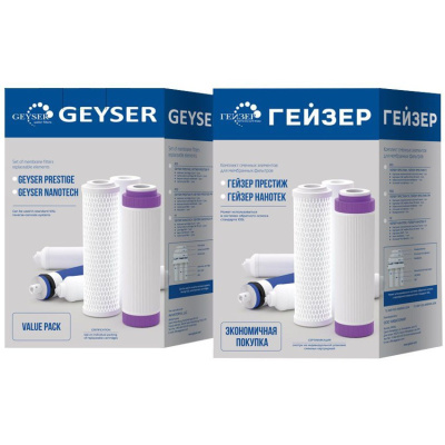 Комплект сменных элементов N1  предфильтры , мембрана , постфильтр для Нанотек 50089 ГЕЙЗЕР