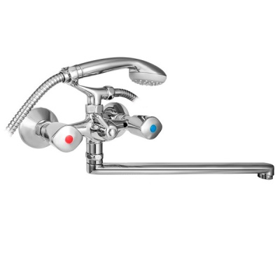 607 STELLA  CER  Смеситель для ванны-умыв.с плос. излив 330 мм. с держ. с керамич. кран-буксой MOFEM