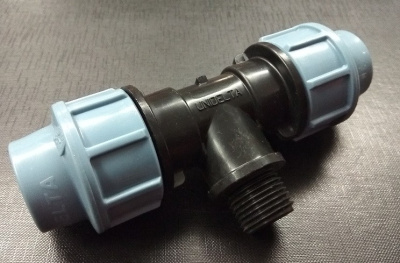 Тройник компрессионный    20 х 1/2" Наружная резьба PN16 UNIDELTA