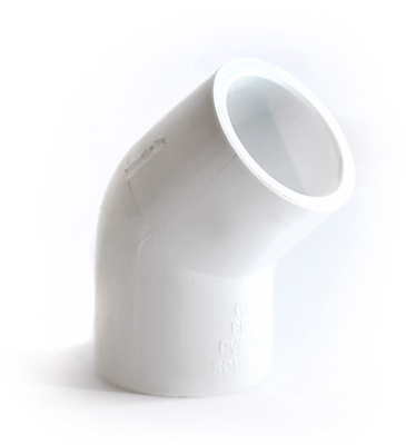 30607 Угольник ПВХ 45  3/4" (КВ-КВ)  GENOVA