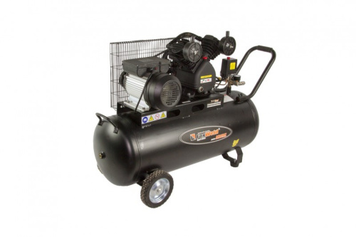 Компрессор AEROMAX 380/100 масляный, ременной 2.2 кВт / 220V 380л/мин FOXWELD