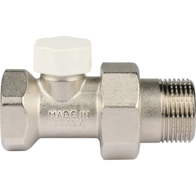 Клапан запорно-балансировочный прямой 3/4" со сгоном. Резьба внут - нар  SVL 1176 000020 STOUT