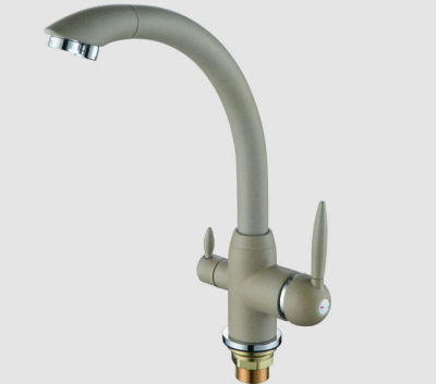 F 4399-20 Смеситель для кухни с подключением фильтра питьевой воды,бежевый  FRAP 