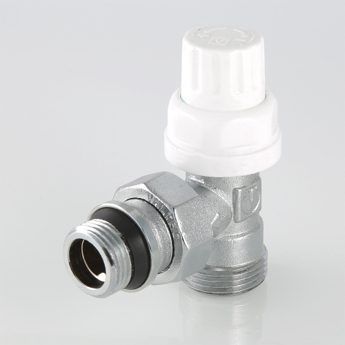 Клапан термостатический для рад. угловой VALTEC 1/2" (с доп. уплотнением) Евроконус VT.031.NER.04