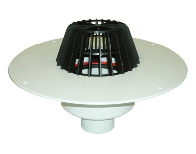 HL62Р/1 DN100 Кровельная воронка из ПВХ, с теплоизоляцией, С вертикальным выпуском