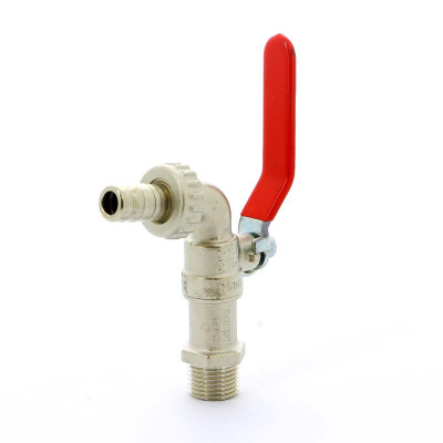 Кран шаровый 3/4" сливной со штуцером  TIEMME 2500003 / 2510R2805LX