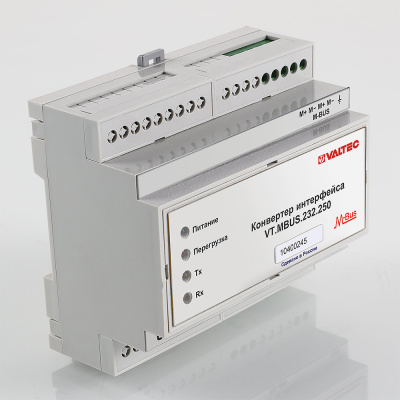 Конвертер M-BUS/RS232, внешн пит 24 В, крепл на DIN рейке, до 50 приб (469333.183-02)