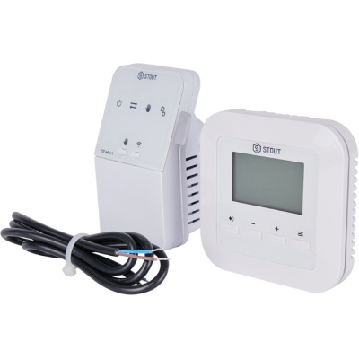 Беспроводной комнатный двухпозиционный регулятор ST-295v2, белый STE-0101-029521 STOUT