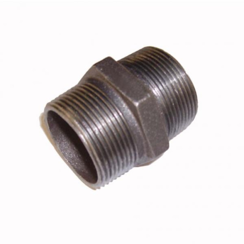 Ниппель черный чугунный Ø 1,1/2'' резьба - Ду (40 мм условного прохода трубы)        