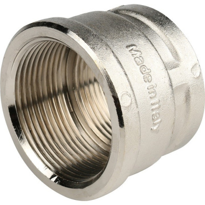 Фитинг   STOUT Муфта переходная 1,1/2x1,1/4  SFT-0006-112114 внутренняя резьба латунь никелированная