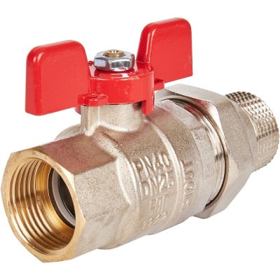 Полнопроходной шаровый кран со сгоном 1