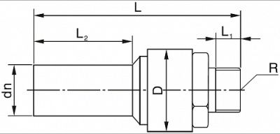 ROFITT (SP040/1) Переход на резьбу ПЭ/сталь PE100, -40xR1 НР (50)