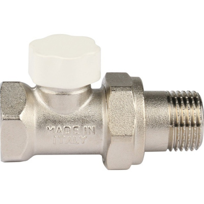 Клапан запорно-балансировочный прямой 1/2" со сгоном. Резьба внут - нар  SVL 1176 000015 STOUT